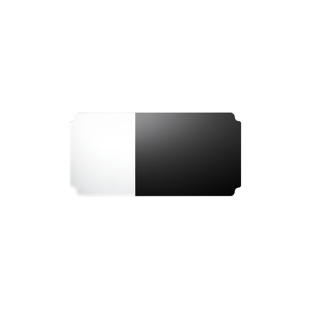 Remplacement Black & white glass mixing slab for composite